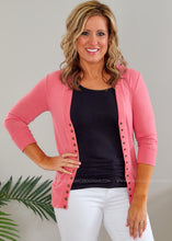 Load image into Gallery viewer, Molly 3/4 Sleeve Button Cardigan- 6 Colors - FINAL SALE
