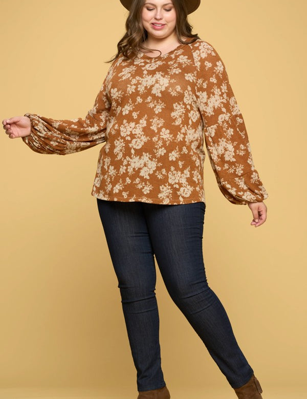 Mary Floral Print Top* LAST ONES FINAL SALE *