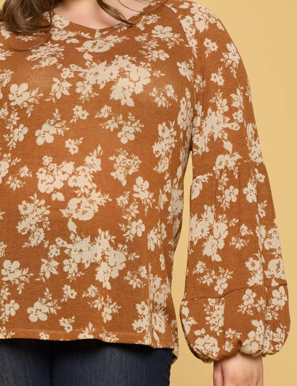 Mary Floral Print Top* LAST ONES FINAL SALE *