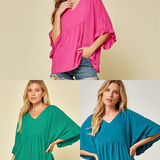 Say it Ain’t Soho Top - 3 COLORS* LAST ONES FINAL SALE *