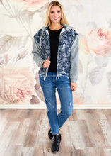 Load image into Gallery viewer, Paisley Print Denim Jacket - FINAL SALE

