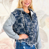 Paisley Print Denim Jacket* FINAL SALE *