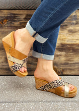 Load image into Gallery viewer, Amuse Wedges by Corkys - Leopard - FINAL SALE
