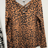 Trixie Leopard Top - 2 colors - LAST ONES FINAL SALE