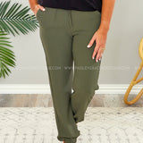 Janine Joggers - Ash Olive* LAST ONES FINAL SALE *