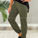 Janine Joggers - Ash Olive* LAST ONES FINAL SALE *
