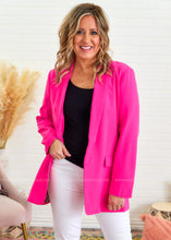 Load image into Gallery viewer, In All Honesty Blazer - Ultra Pink - FINAL SALE
