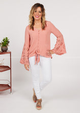 Load image into Gallery viewer, Forget Me Knot Top- ROSE CLAY  - FINAL SALE
