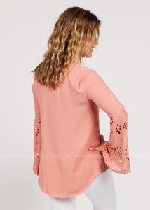 Forget Me Knot Top- ROSE CLAY  - FINAL SALE