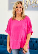 Load image into Gallery viewer, All In For Love Top - Pink FINAL SALE CLEARANCE
