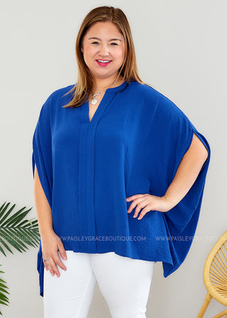 Something About You Top - Royal Blue - LAST ONE FINAL SALE