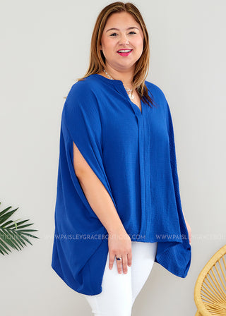 Something About You Top - Royal Blue - LAST ONE FINAL SALE