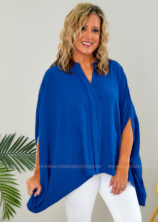 Something About You Top - Royal Blue - LAST ONE FINAL SALE