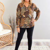 Into the Deep Top -Charcoal/Olive - LAST ONES FINAL SALE