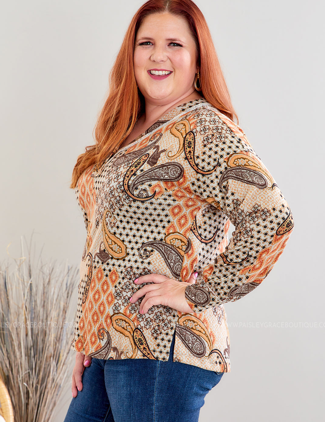 Into the Deep Top -Taupe/Grey - LAST ONES FINAL SALE