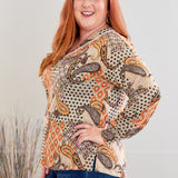Into the Deep Top -Taupe/Grey - LAST ONES FINAL SALE