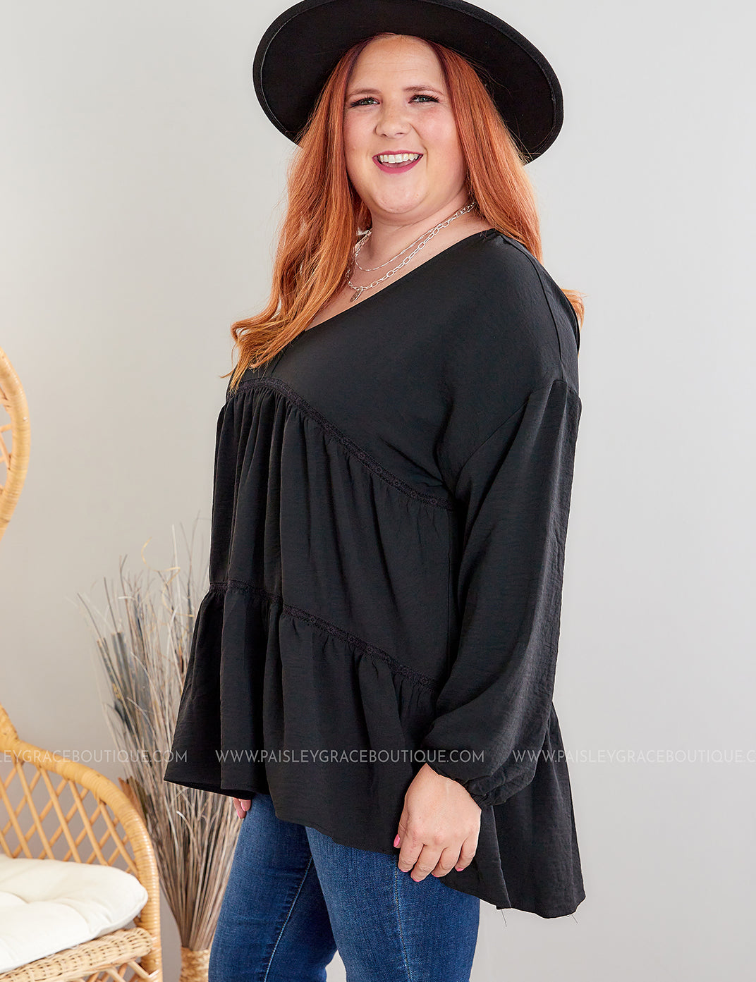 Grand Scheme of Things Top - Black - LAST ONES FINAL SALE