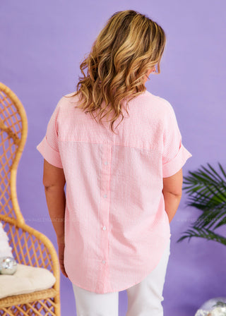 Pretty Flirty Top - Pink - FINAL SALE