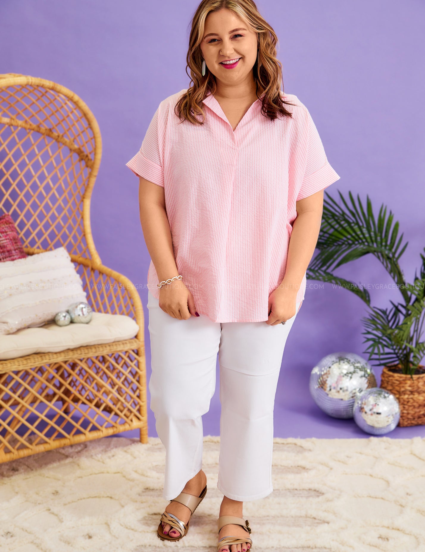 Pretty Flirty Top - Pink - LAST ONES FINAL SALE