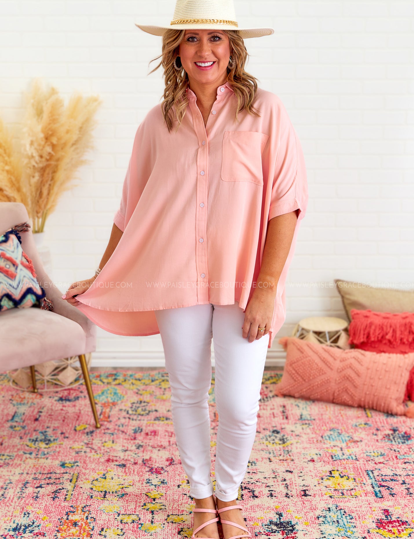 Off Into the Sunset Top - Rose* FINAL SALE *