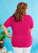 Load image into Gallery viewer, Made To Wow Sweater - Fuchsia - FINAL SALE
