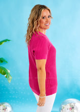 Load image into Gallery viewer, Made To Wow Sweater - Fuchsia - FINAL SALE
