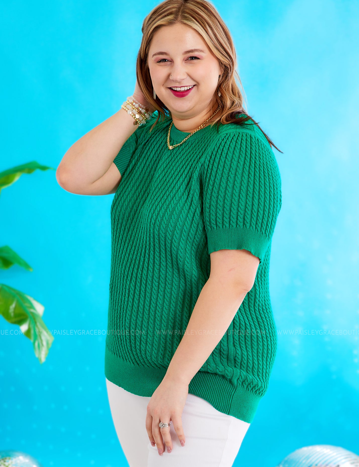 Made To Wow Sweater - Green* FINAL SALE *