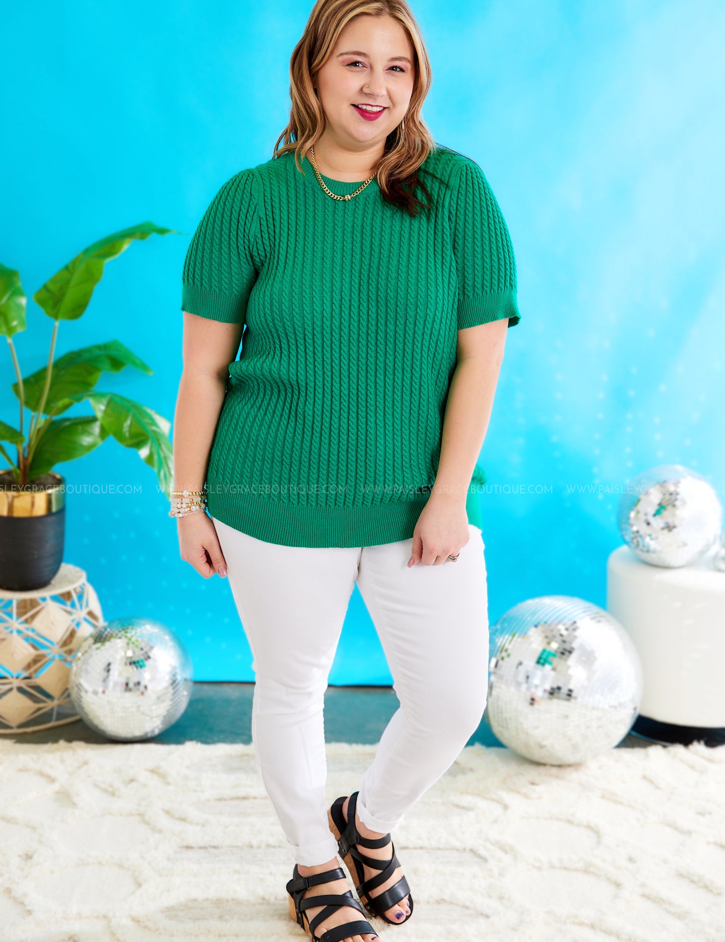 Made To Wow Sweater - Green* FINAL SALE *