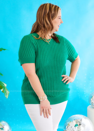 Made To Wow Sweater - Green* FINAL SALE *