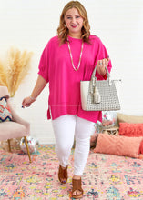 Load image into Gallery viewer, After My Own Heart Top - Fuchsia
