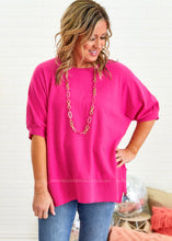 Load image into Gallery viewer, After My Own Heart Top - Fuchsia

