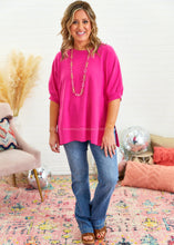 Load image into Gallery viewer, After My Own Heart Top - Fuchsia
