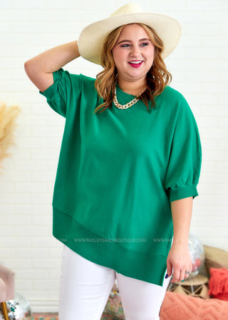 After My Own Heart Top - Kelly Green