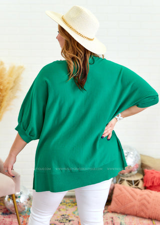 After My Own Heart Top - Kelly Green