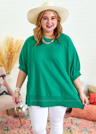 After My Own Heart Top - Kelly Green