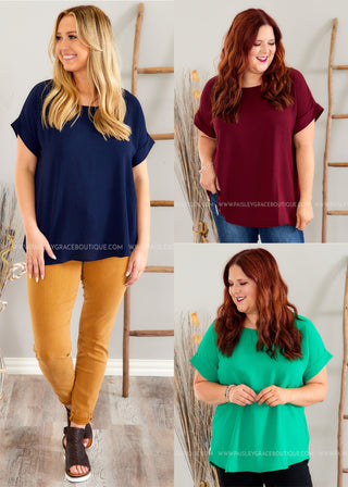 Lydia Top - 3 Colors.  - FINAL SALE