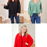 Ellie Grace Top- 3 Colors. - LAST ONES FINAL SALE