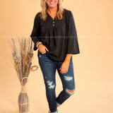 Maddox Top - Black - LAST ONES FINAL SALE