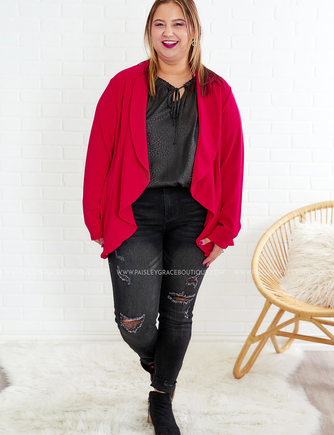 Call Me Maybe Blazer - Red* LAST ONES FINAL SALE *