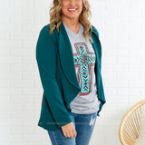 Call Me Maybe Blazer - Teal* LAST ONES FINAL SALE *
