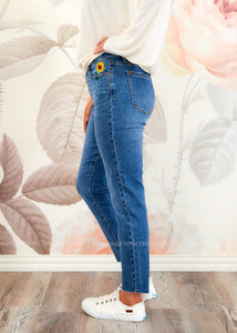 Sara Embroidered Jean by Judy Blue CLEARANCE