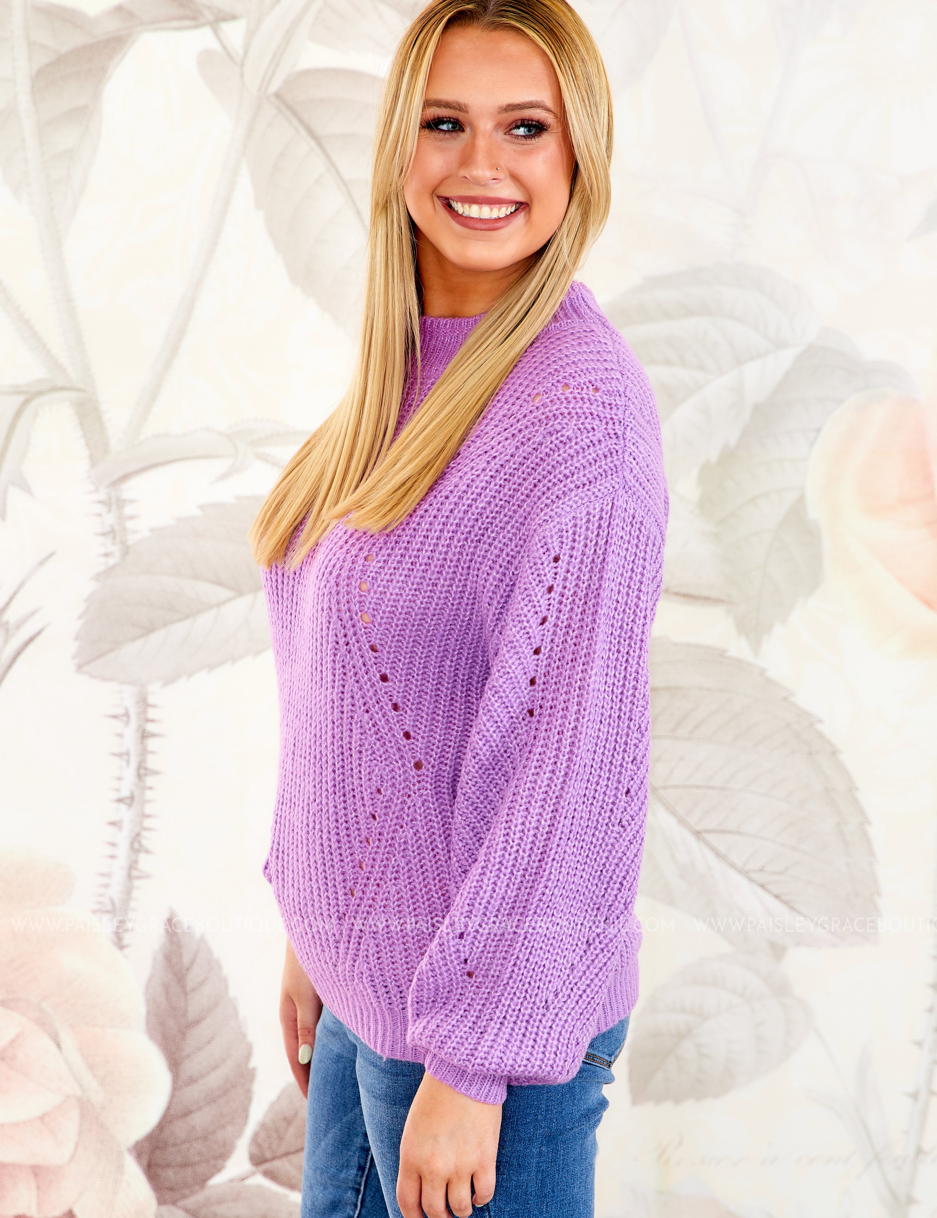 Joanna Sweater - Orchid* LAST ONES FINAL SALE *