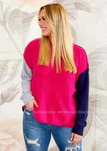 Load image into Gallery viewer, Best Case Scenario Sweater - Fuchsia - FINAL SALE
