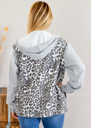 Ready For The Chill Jacket - Leopard  - FINAL SALE