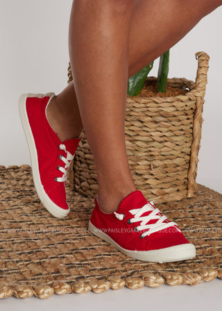 Comfy Red Sneakers - FINAL SALE