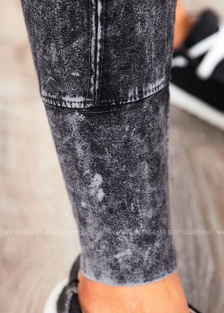 Rachel Leggings - Charcoal - FINAL SALE