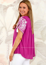 Load image into Gallery viewer, Divine Bliss Embroidered Top - FINAL SALE CLEARANCE
