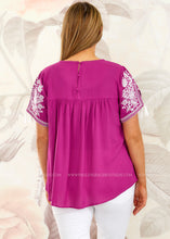 Load image into Gallery viewer, Divine Bliss Embroidered Top - FINAL SALE CLEARANCE
