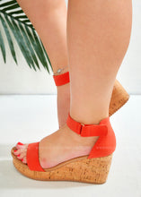 Load image into Gallery viewer, Kaya Wedge - Orange By Chinese Laundry  - FINAL SALE
