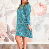 Afternoon Tea Dress - Blue - LAST ONES FINAL SALE